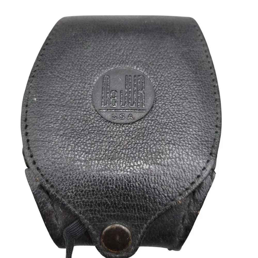 Vintage DeJur Model 50 Exposure Meter Original Leather Case and Strap